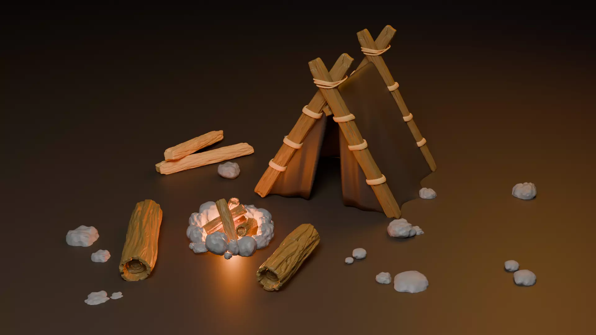 Camp Set 3D print model
