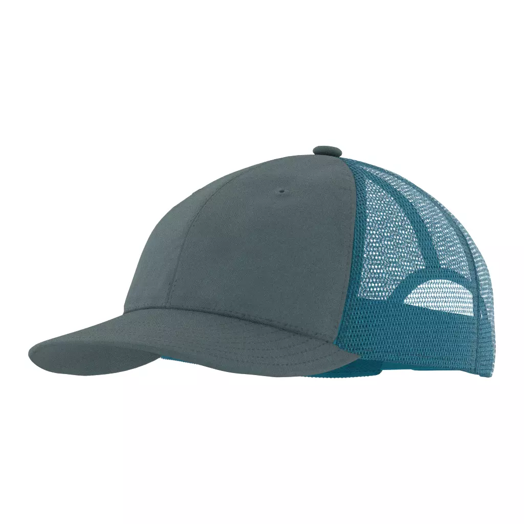 Turquoise Khaki Trucker Hat Low-poly 3D model
