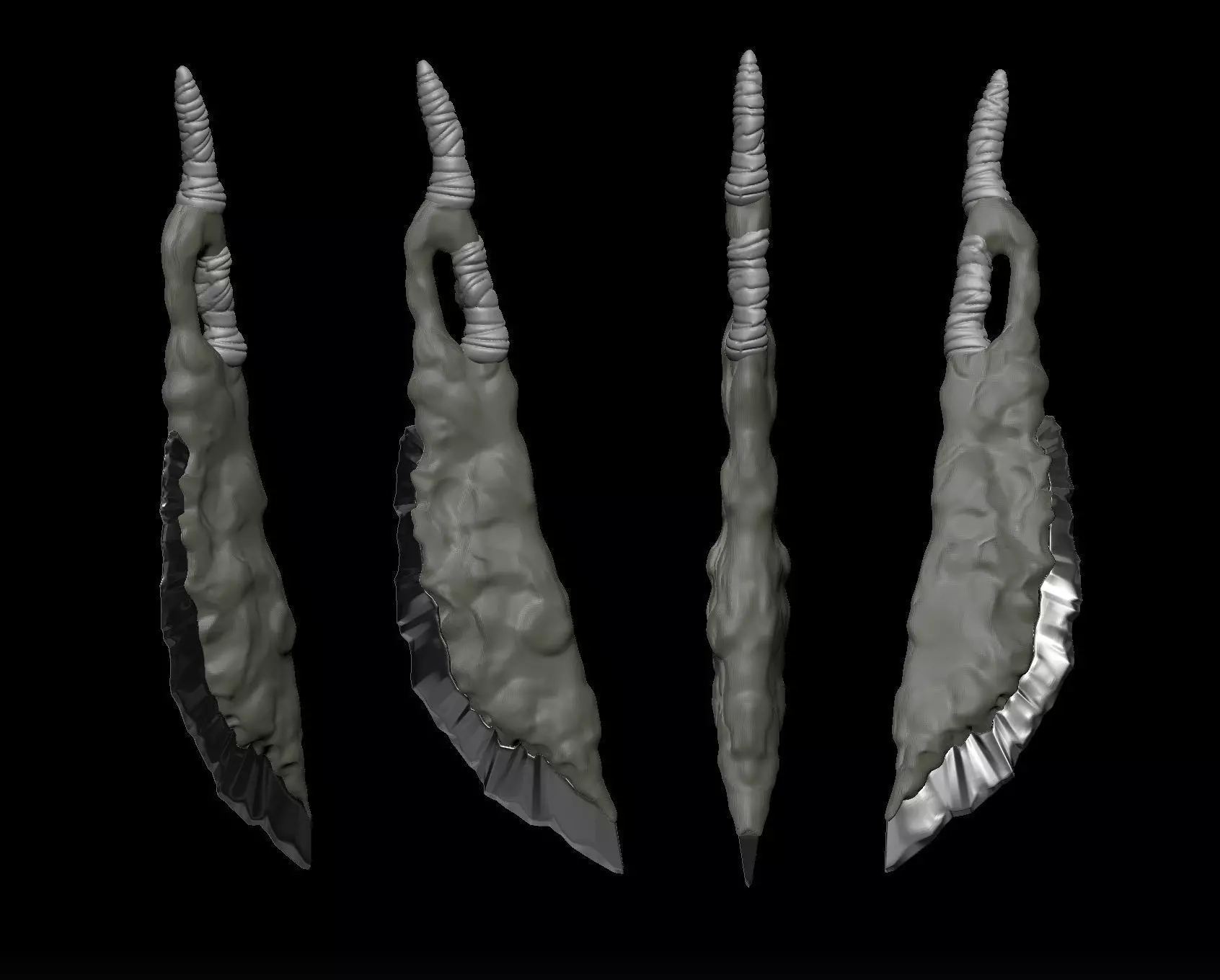 axesword pair of swords Free 3D print model