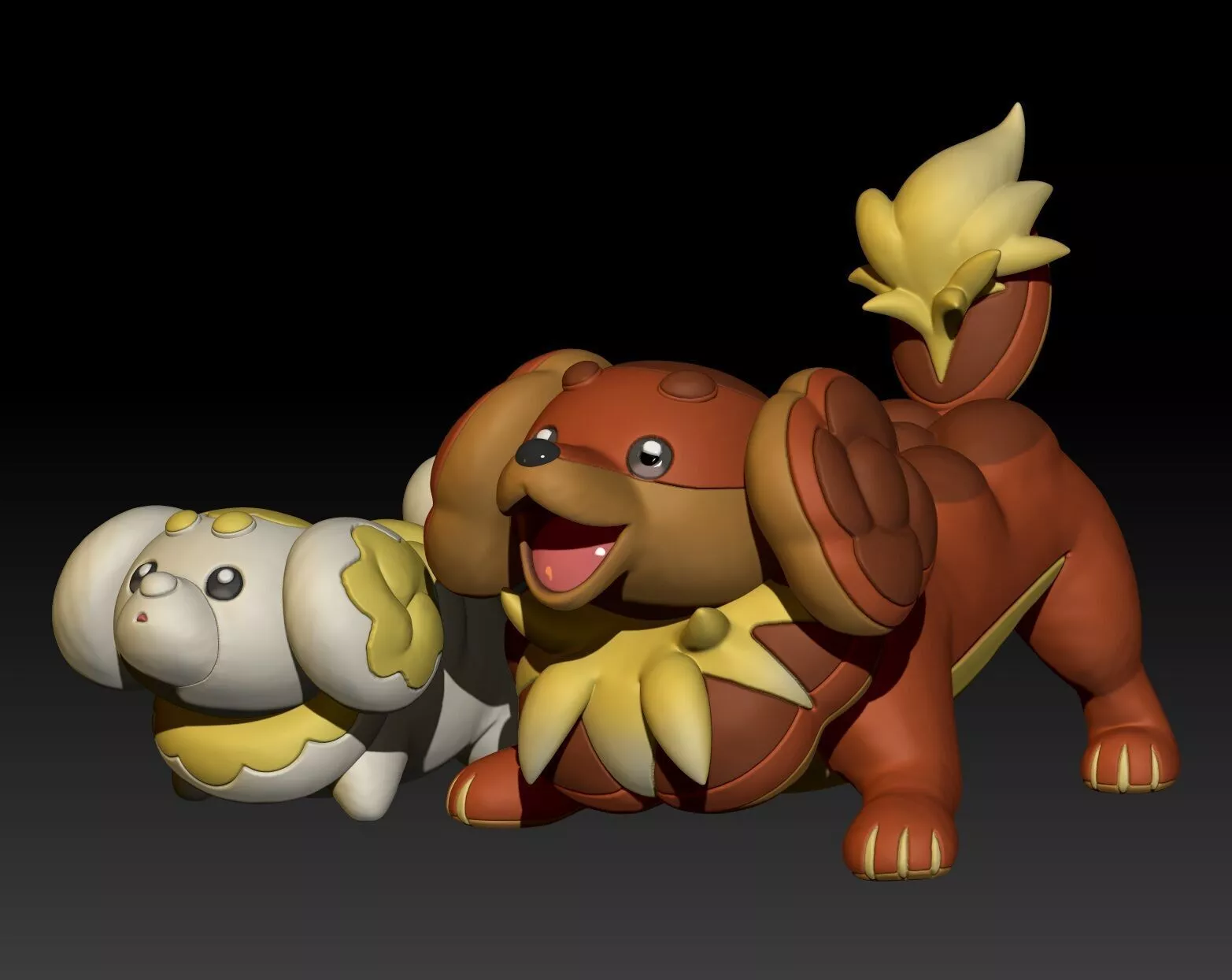 Pokemon Fidough Dachsbun 3D print model