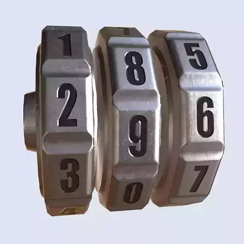 Counter wheel Low-poly 3D model