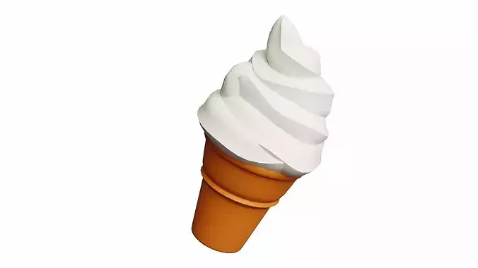 Ice Cream Cartoon Stylized 3D model