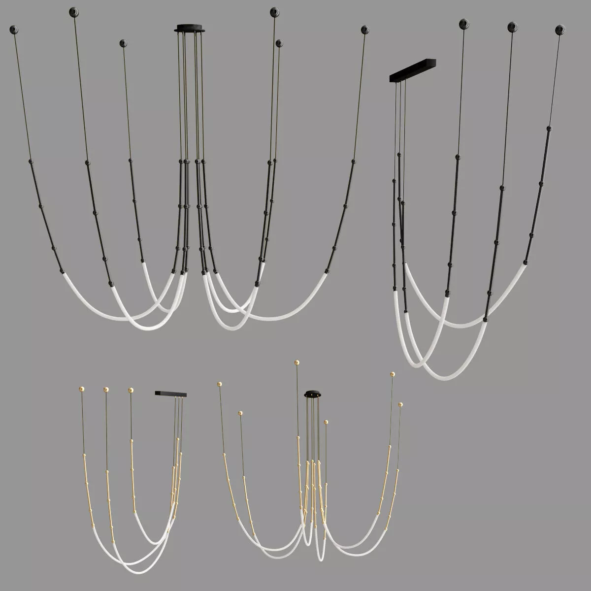 LEDA Chandelier Low-poly 3D model