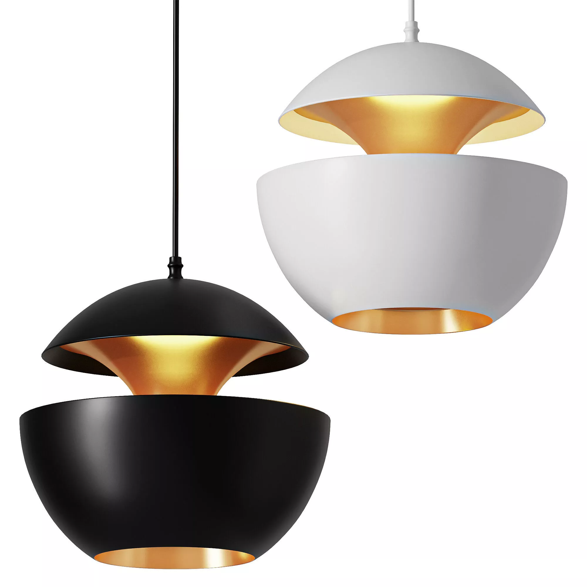 Industrial Style Sun Pendant Light 3D model