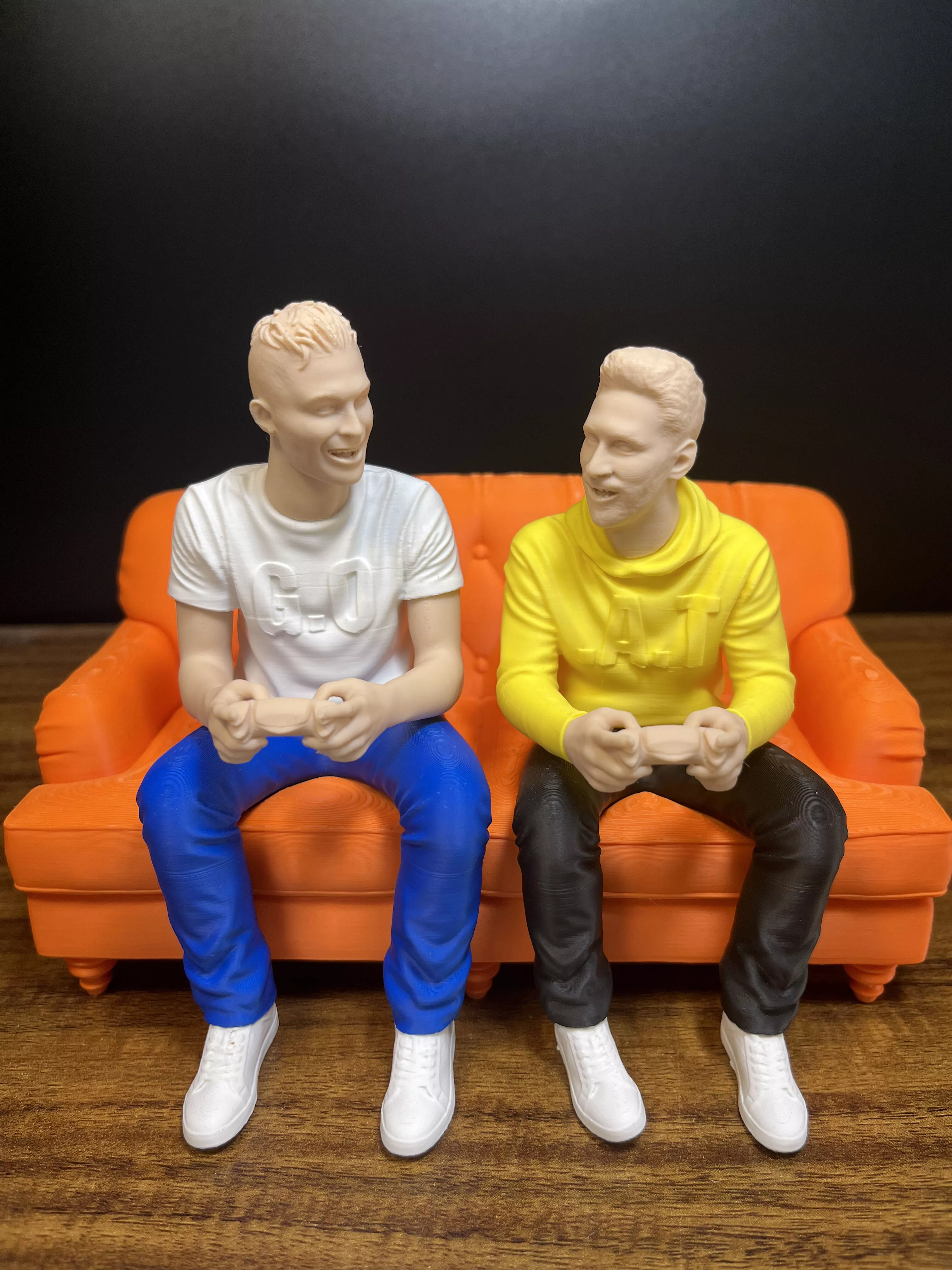 Messi x Ronaldo Gaming Edition 3D Printable Football Player 3D print model