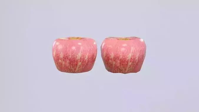Apple Red Photorealistic PBR Low-poly 3D model 6