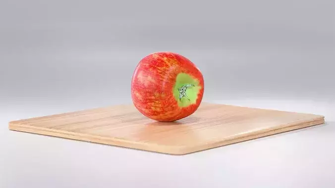 Apple Red Photorealistic PBR Low-poly 3D model 4