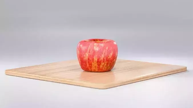 Apple Red Photorealistic PBR Low-poly 3D model 2