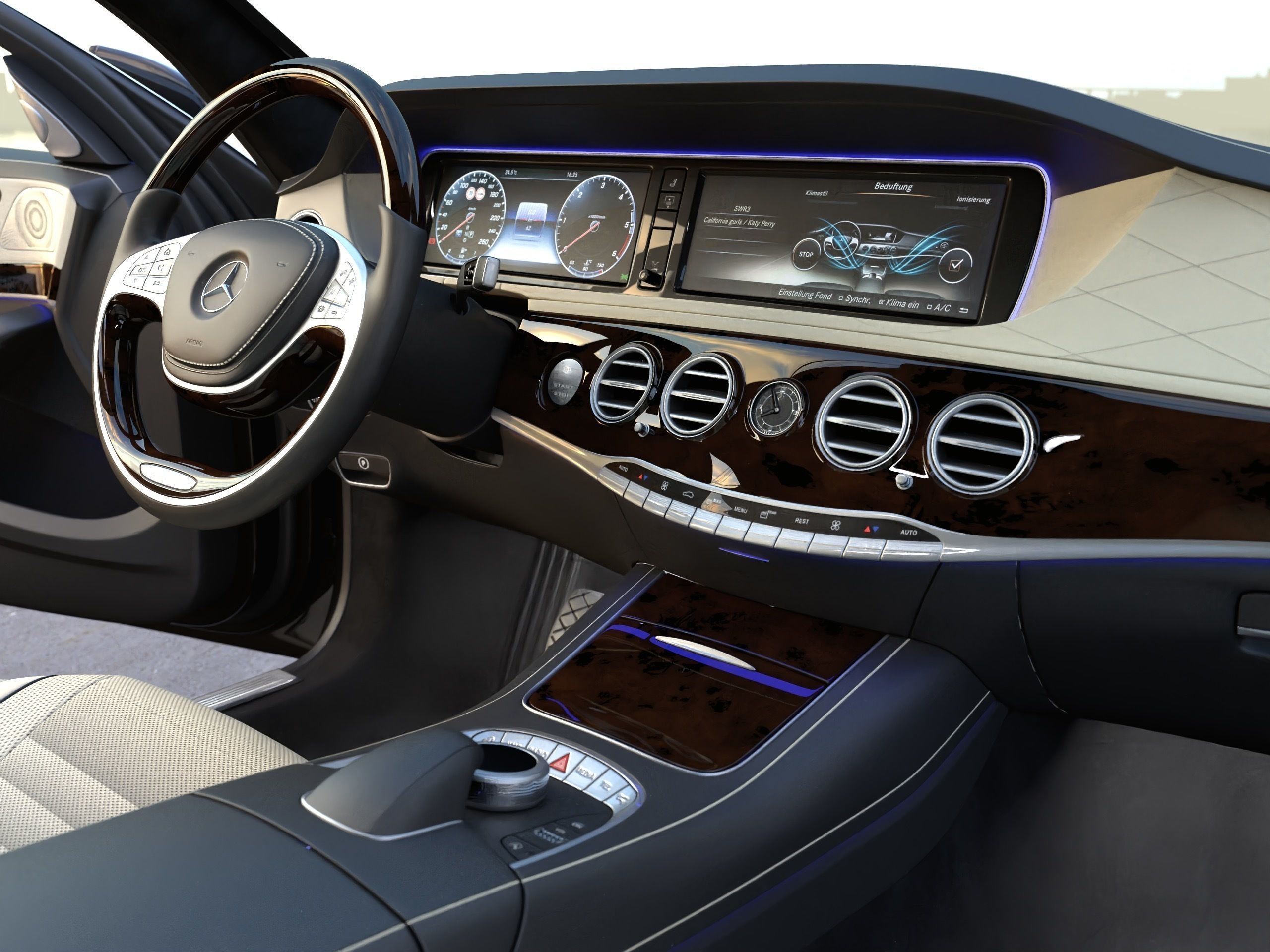 Mercedes-Benz S-Class LWB 2017 3D model_9