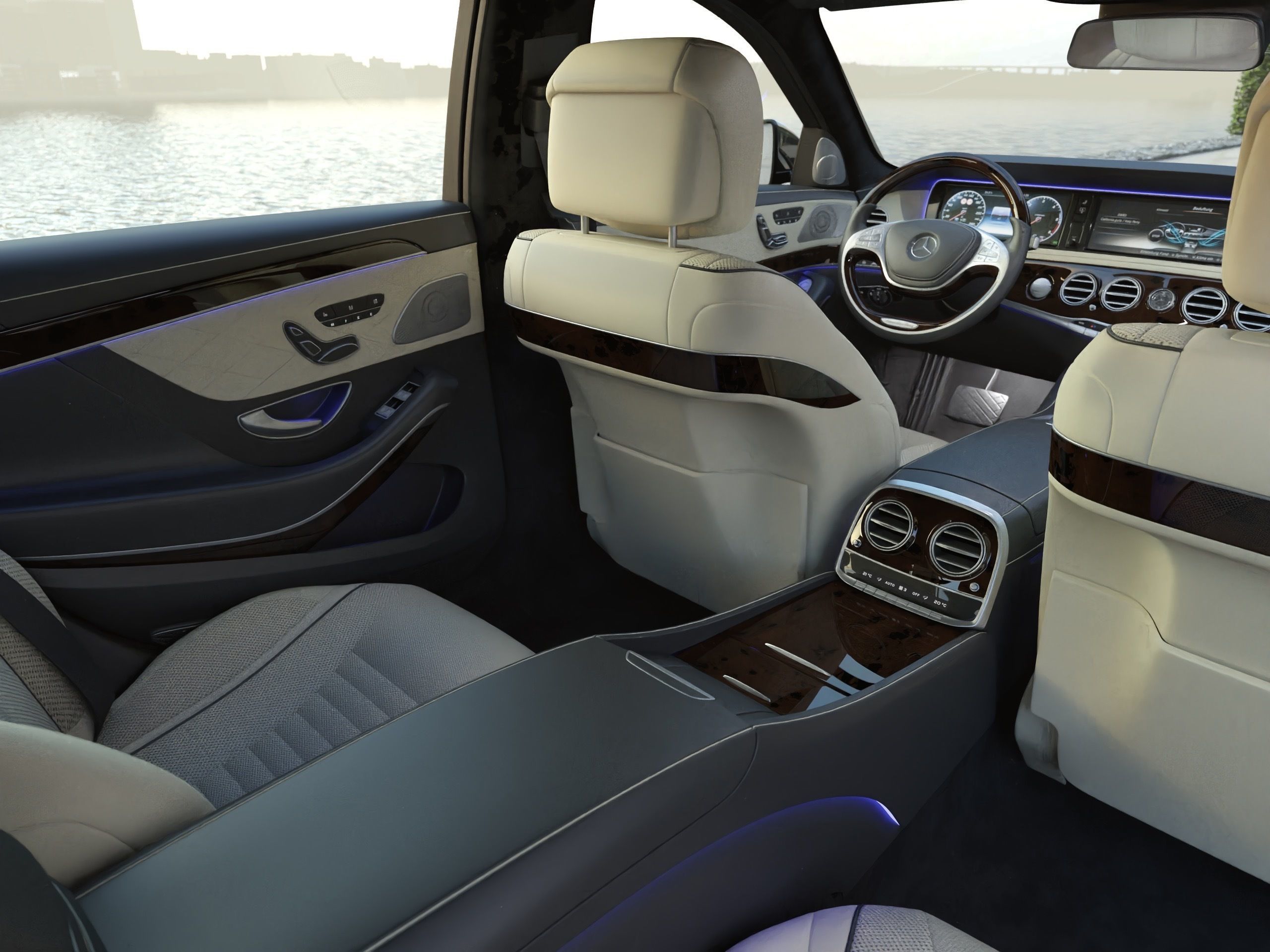 Mercedes-Benz S-Class LWB 2017 3D model_11