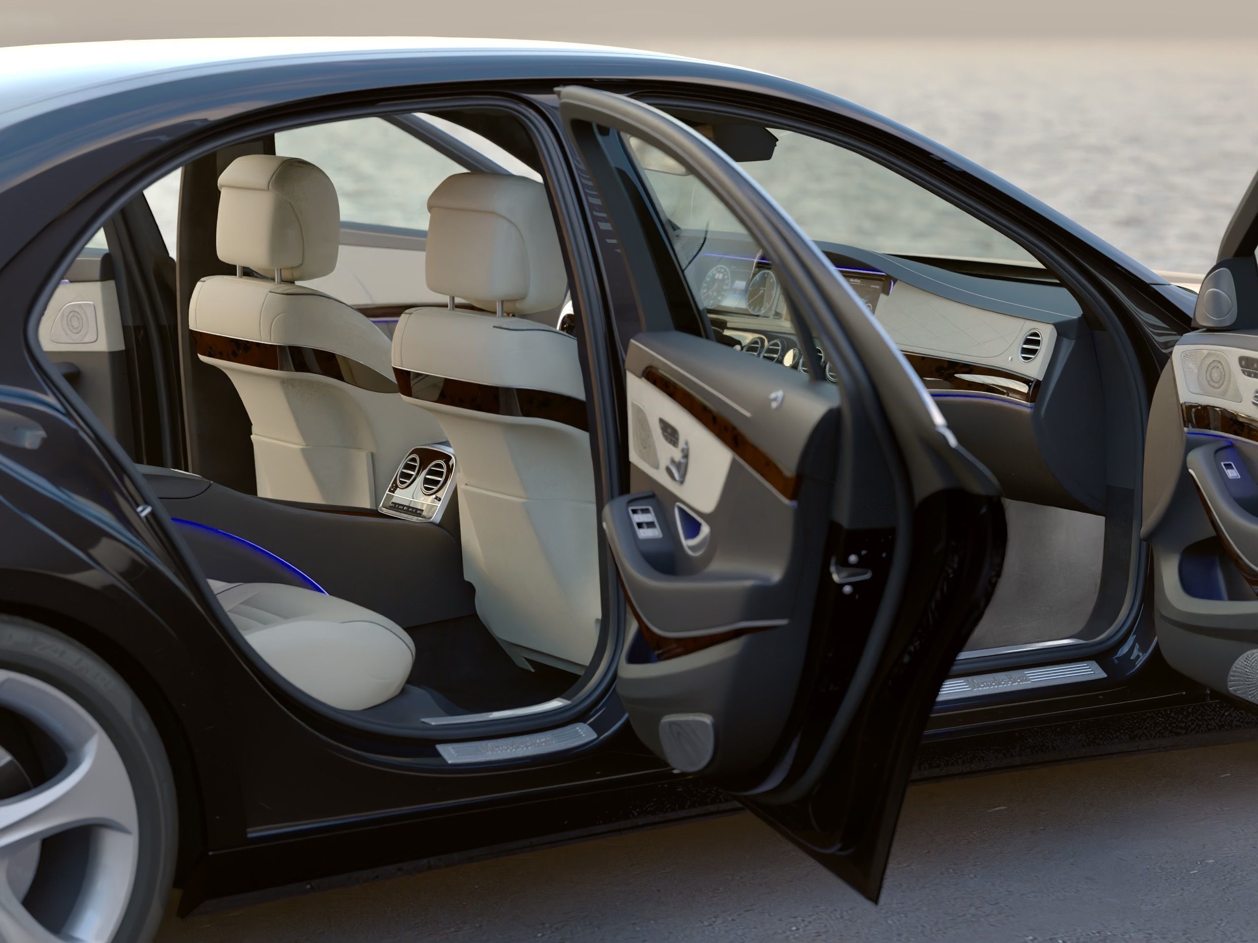 Mercedes-Benz S-Class LWB 2017 3D model_7