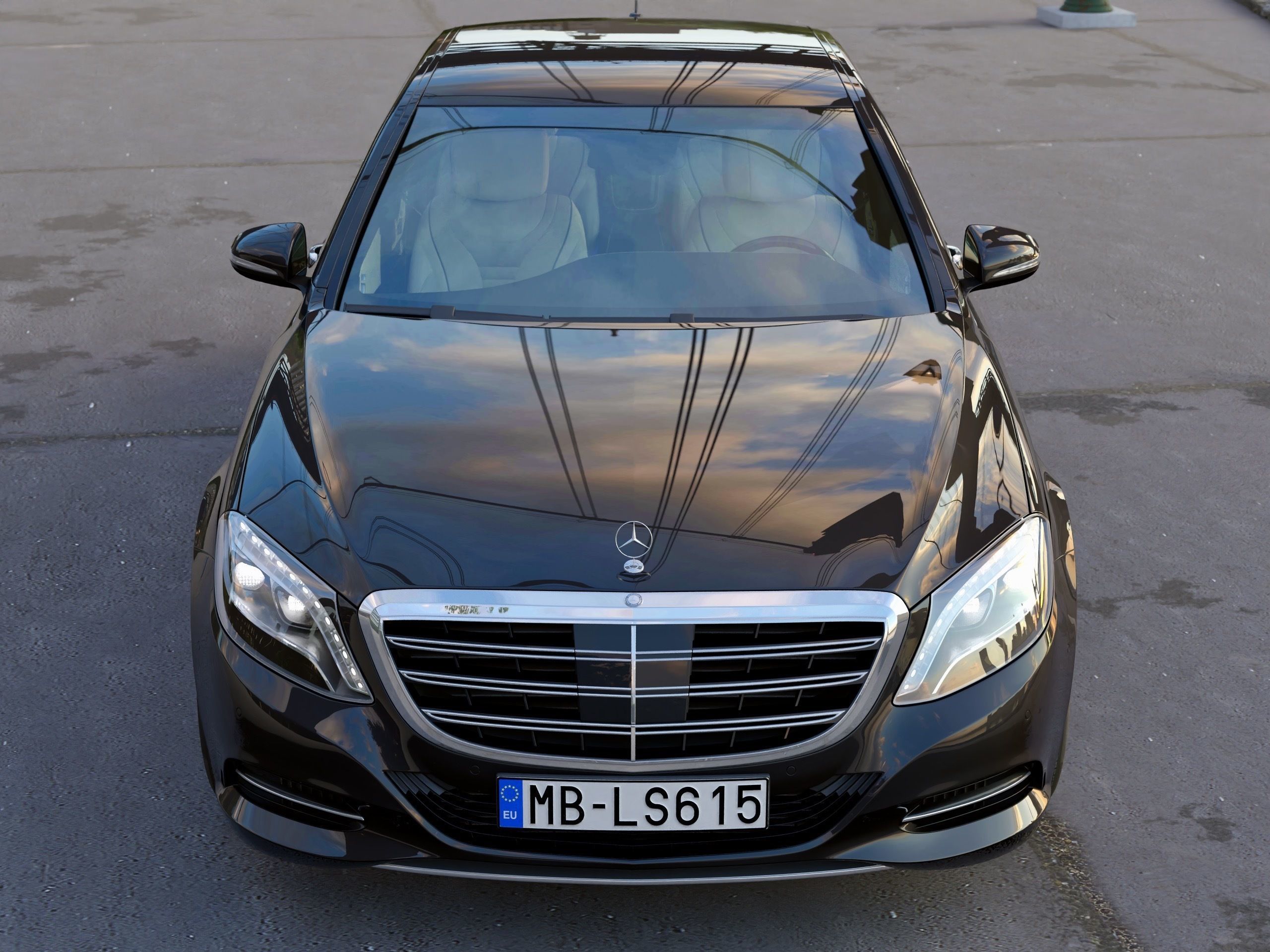 Mercedes-Benz S-Class LWB 2017 3D model_2