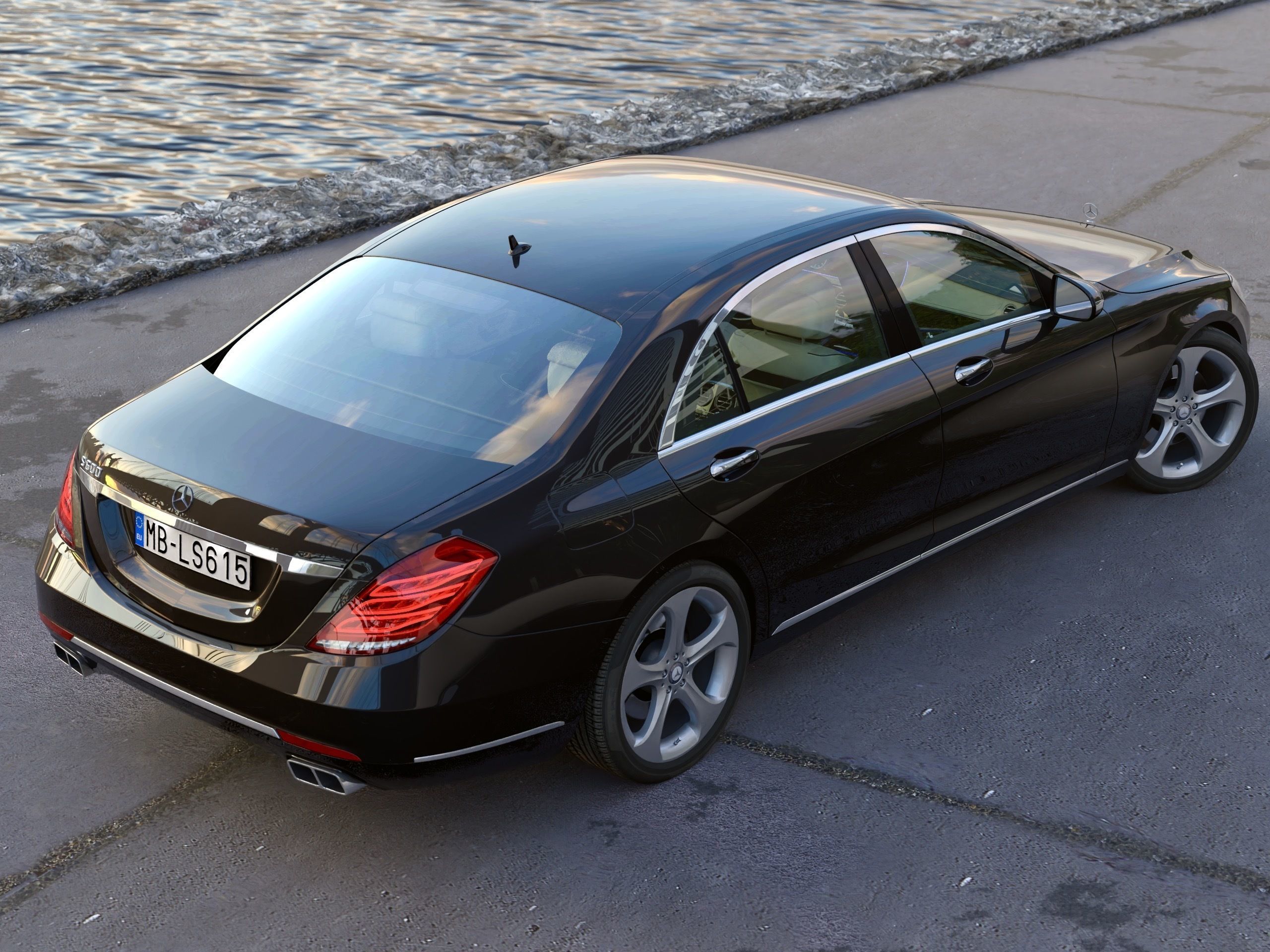 Mercedes-Benz S-Class LWB 2017 3D model_1