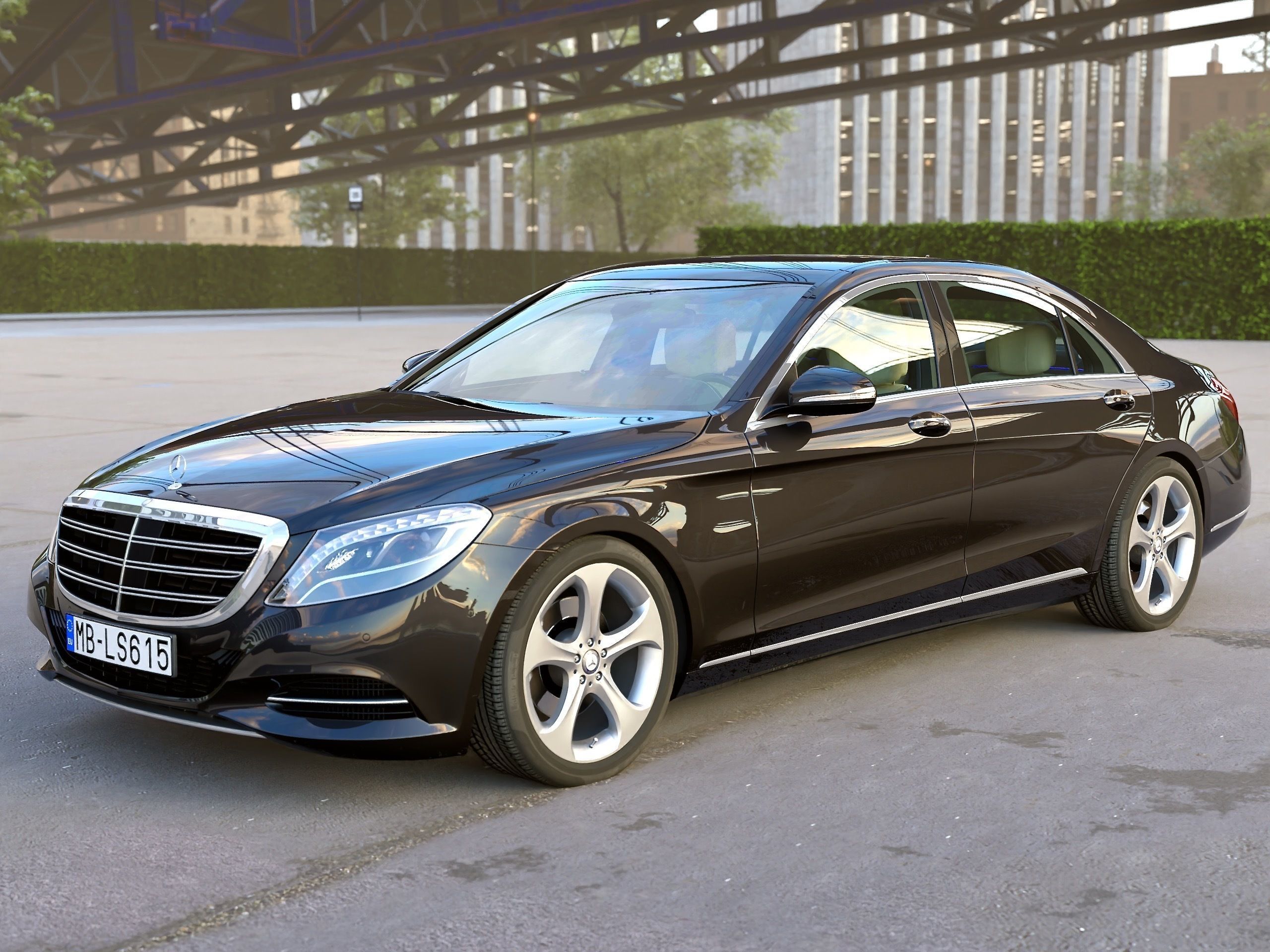 Mercedes-Benz S-Class LWB 2017 3D model_5