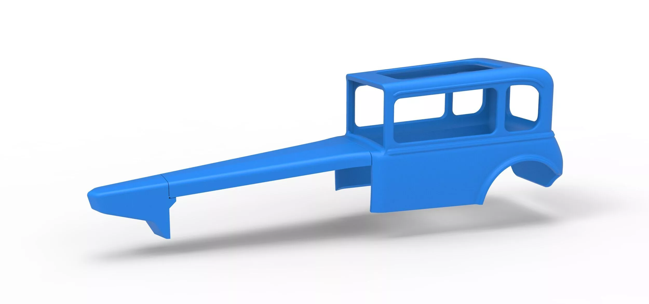 Shell of Vintage Supermodified stock car Version 4 Scale 1 to 25 3D print model