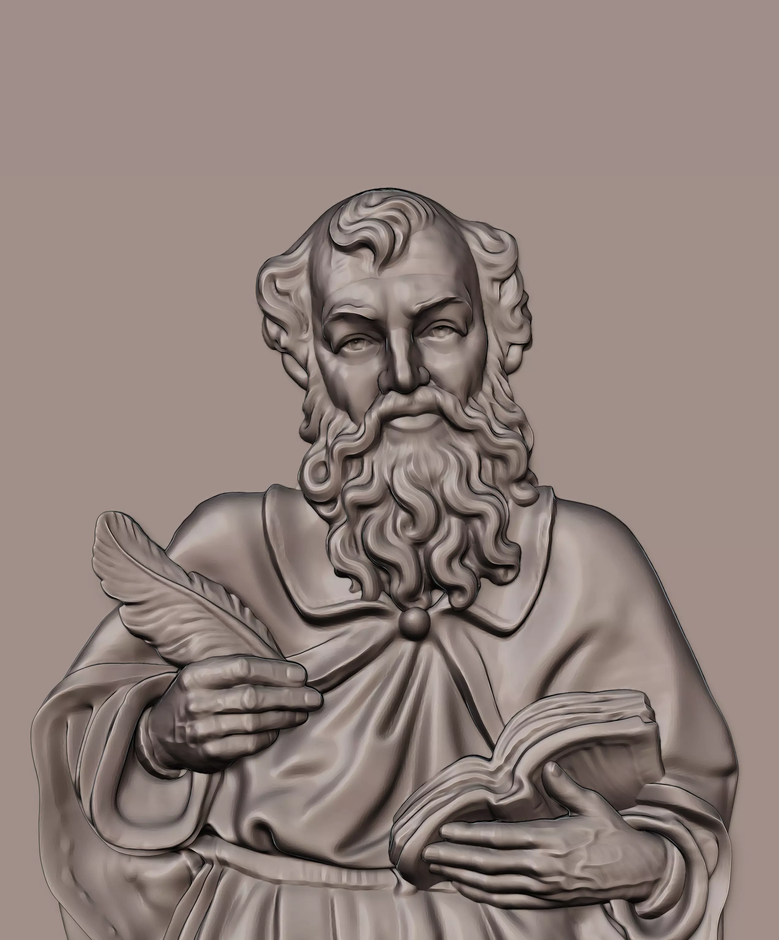 Saint Luke the Evangelist 3D print model