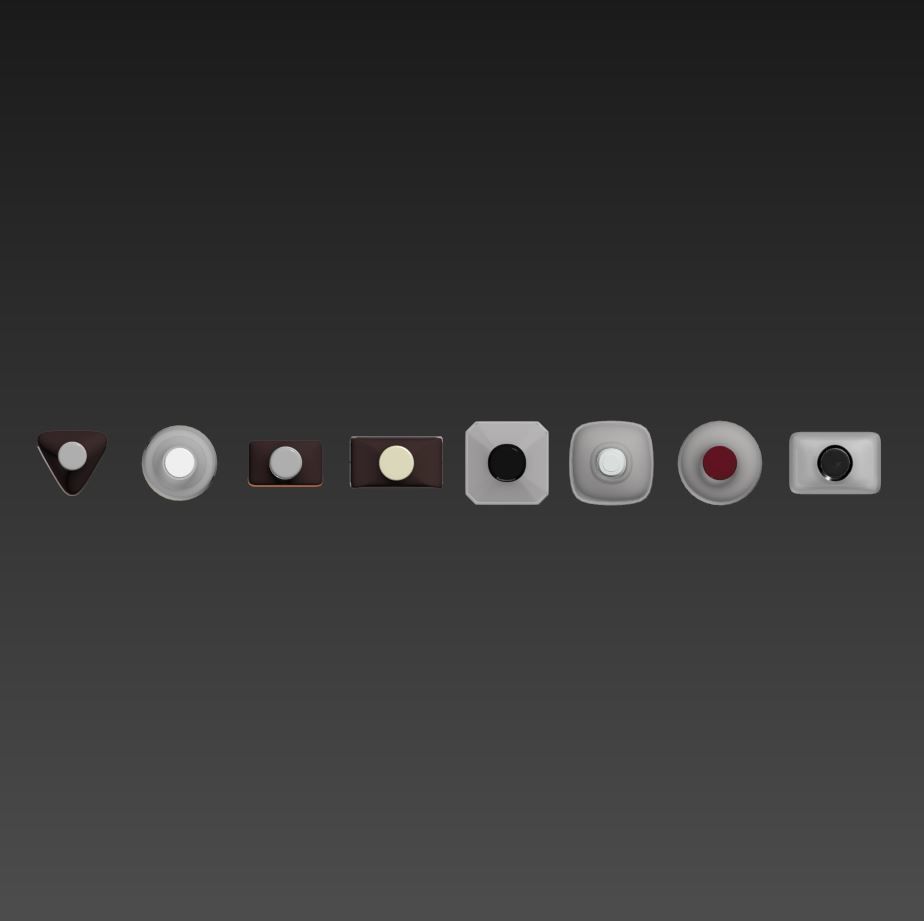 8 bottles of Whiskey 3D model_4