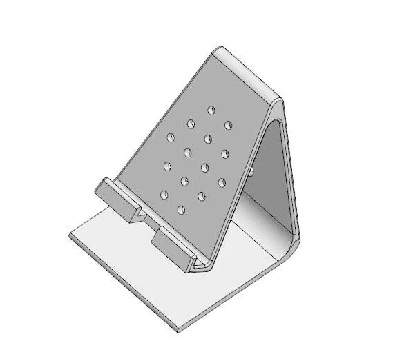 Adjustable Phone Holder Stand 3D Printable STL STEP CAD 3D print model