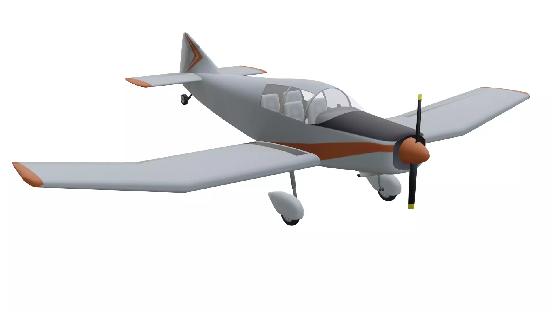 Jodel D140 Mousquetaire Low-poly 3D model