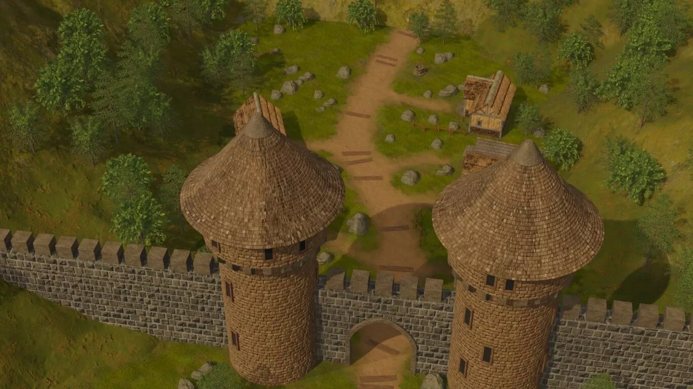 Peak Village 3D model