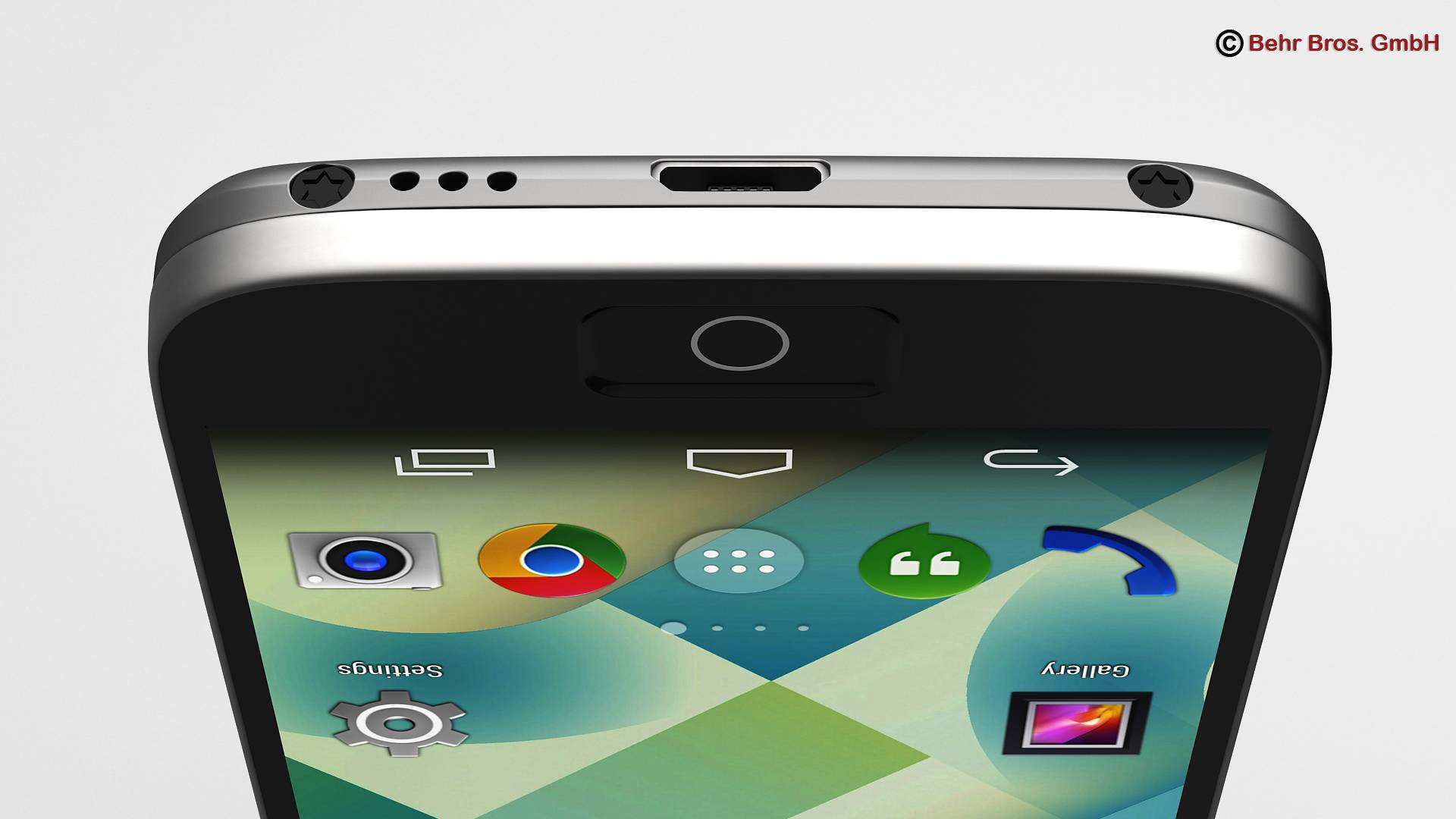 Generic Smartphone 4 Inch 3D model_6