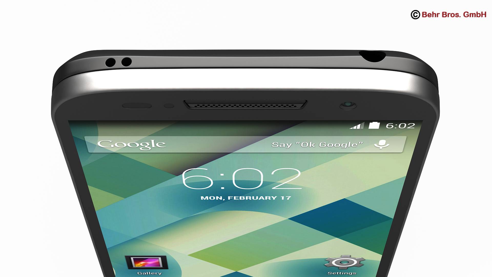 Generic Smartphone 4 Inch 3D model_3