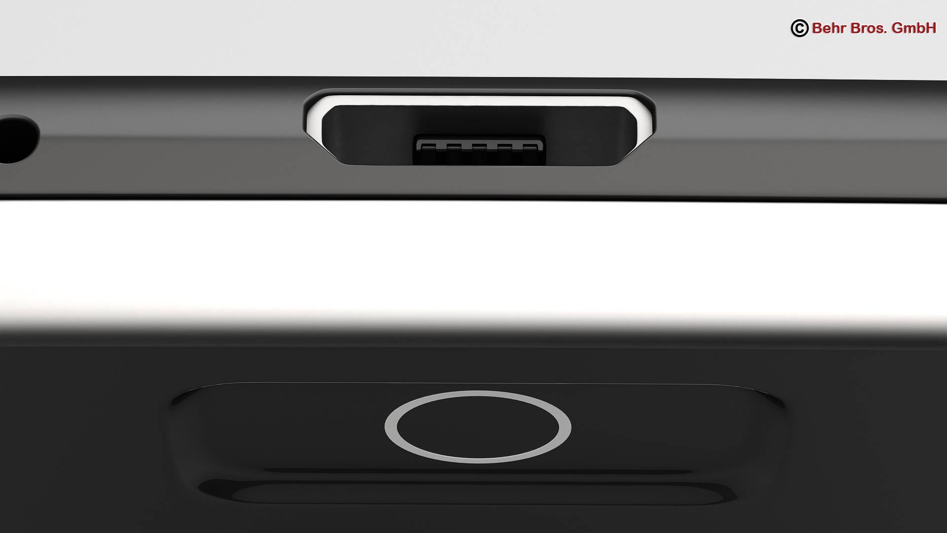 Generic Smartphone 4 Inch 3D model_7