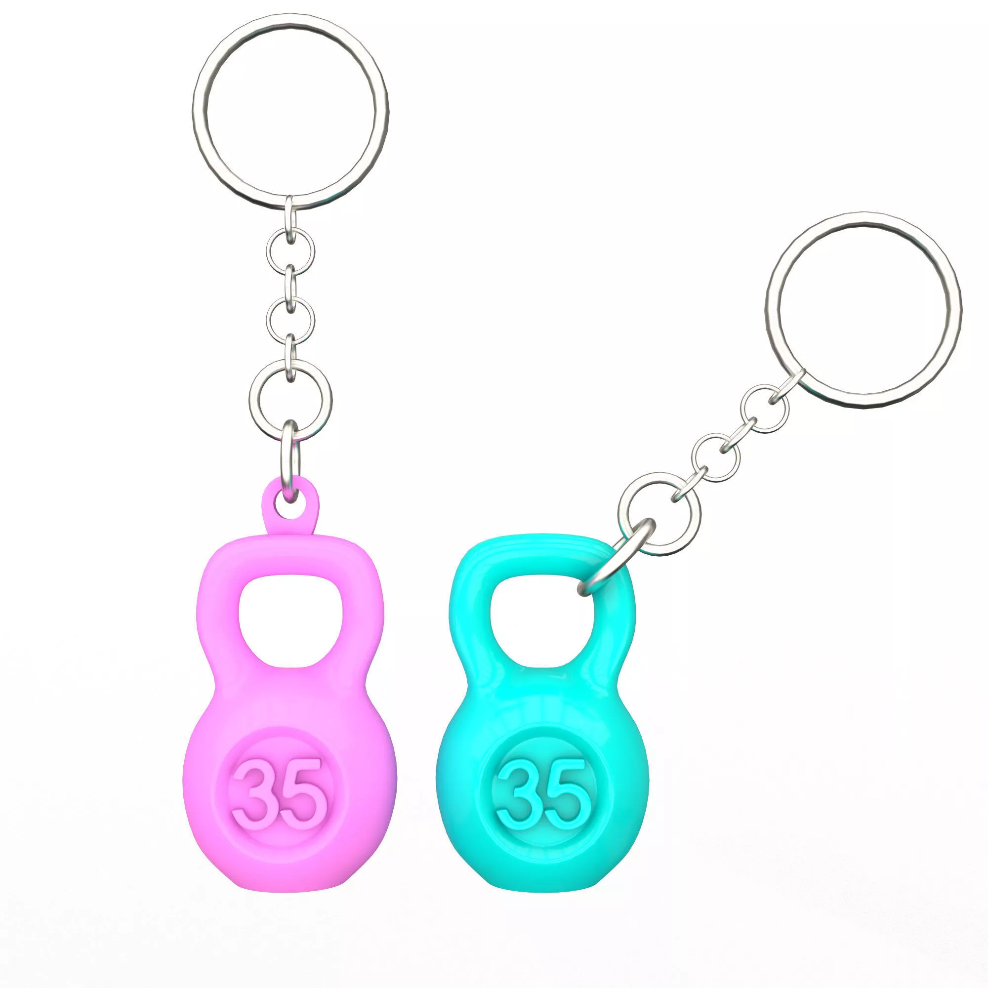 Kettlebell Keychain 3D Print Mini Gym Accessory Free 3D print model