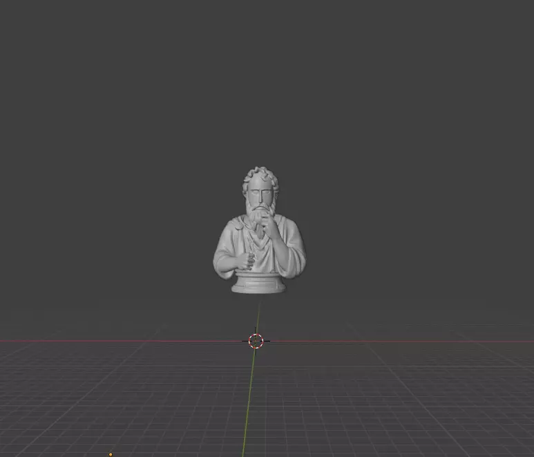 Archimedes Anime Stylized Bust 3D print model