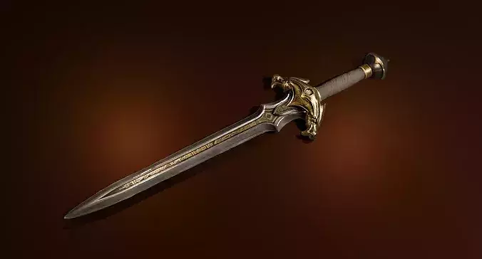 Dragons Fang Dagger Fantasy Dagger Low Poly Game Asset