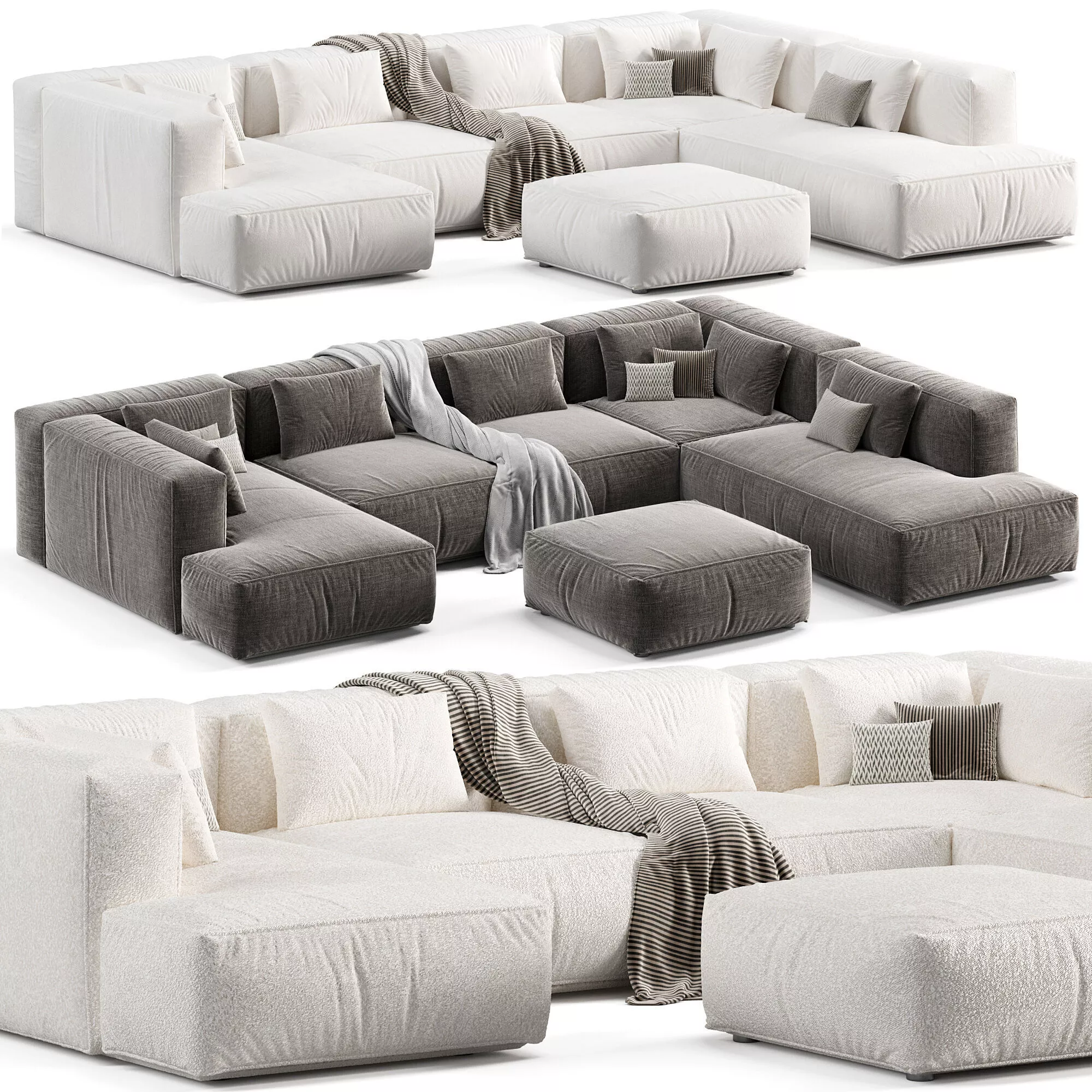 Arflex Marechiaro Modular sofa 3D model