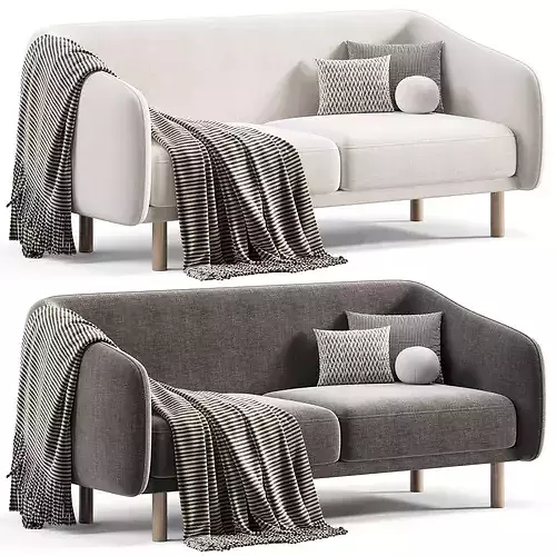 Sofa Corens 3 Happy Emerald by Divan 3D model 5