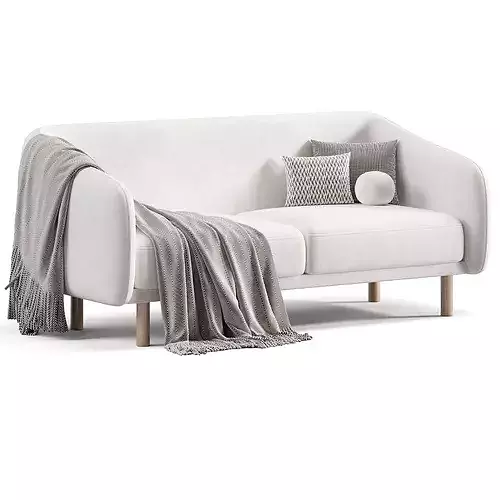Sofa Corens 3 Happy Emerald by Divan 3D model 2