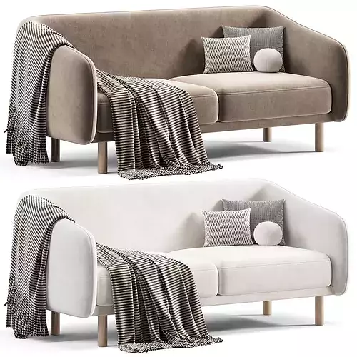 Sofa Corens 3 Happy Emerald by Divan 3D model 3