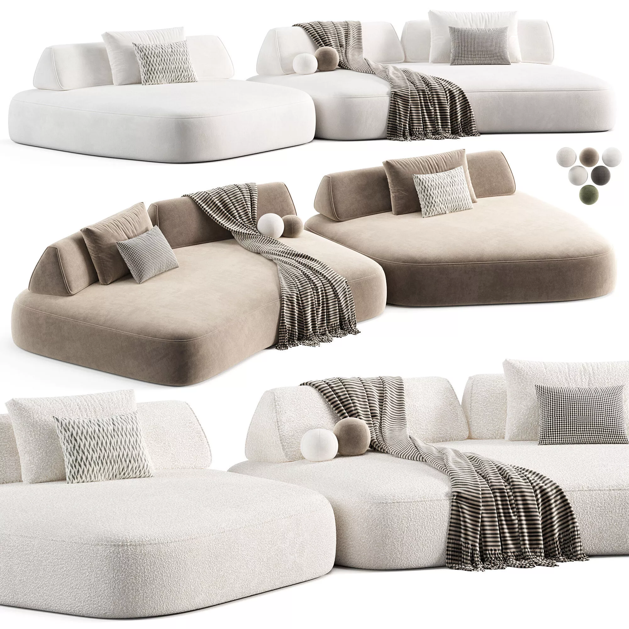 Eichholtz Residenza Sofa 3D model