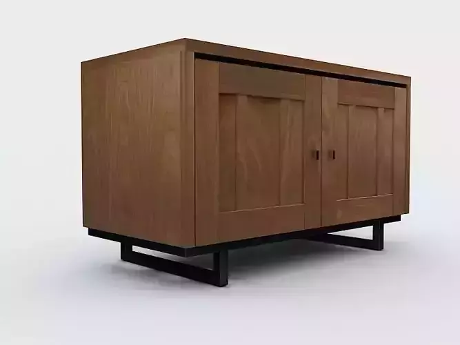 Commode wooden cabinet with legs