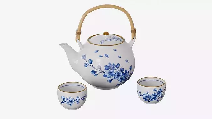 Vintage oriental teaset