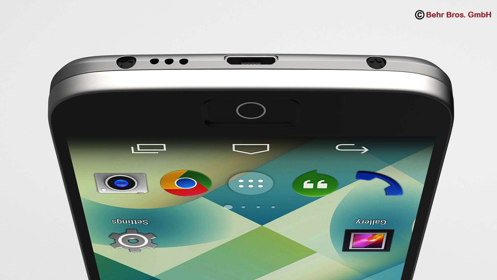 Generic Smartphone 4 6 Inch 3D model_7