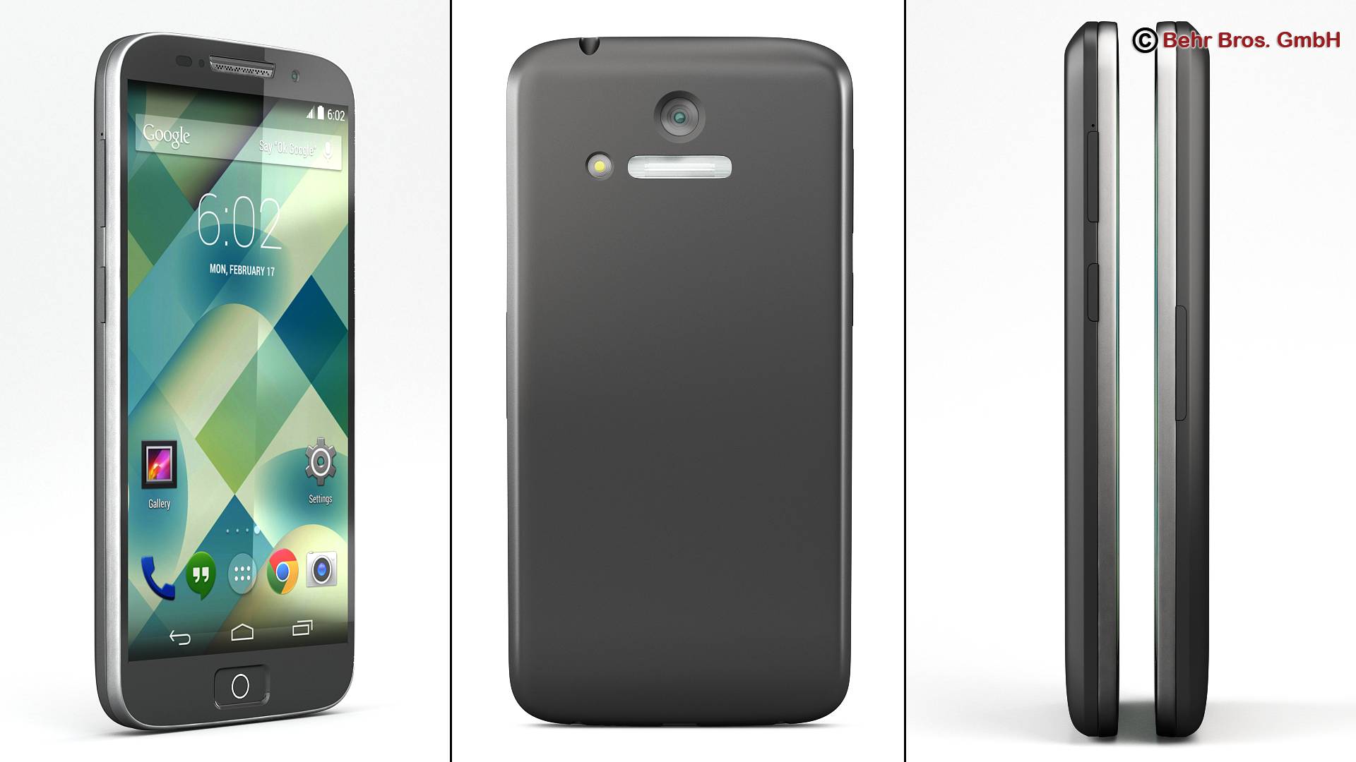 Generic Smartphone 4 6 Inch 3D model_1