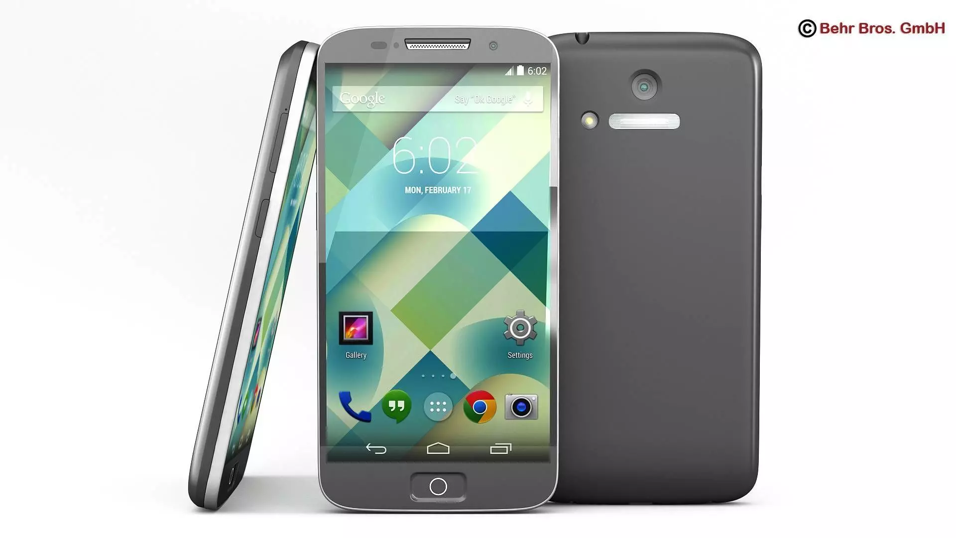 Generic Smartphone 4 6 Inch 3D model_0