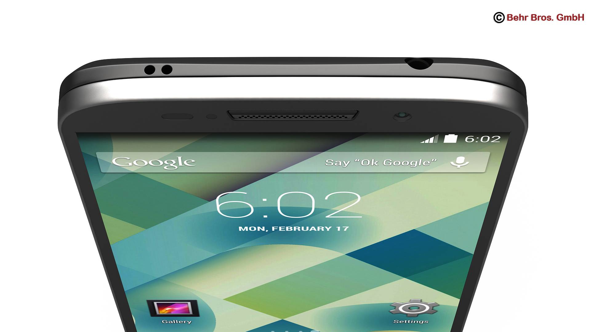 Generic Smartphone 4 6 Inch 3D model_3