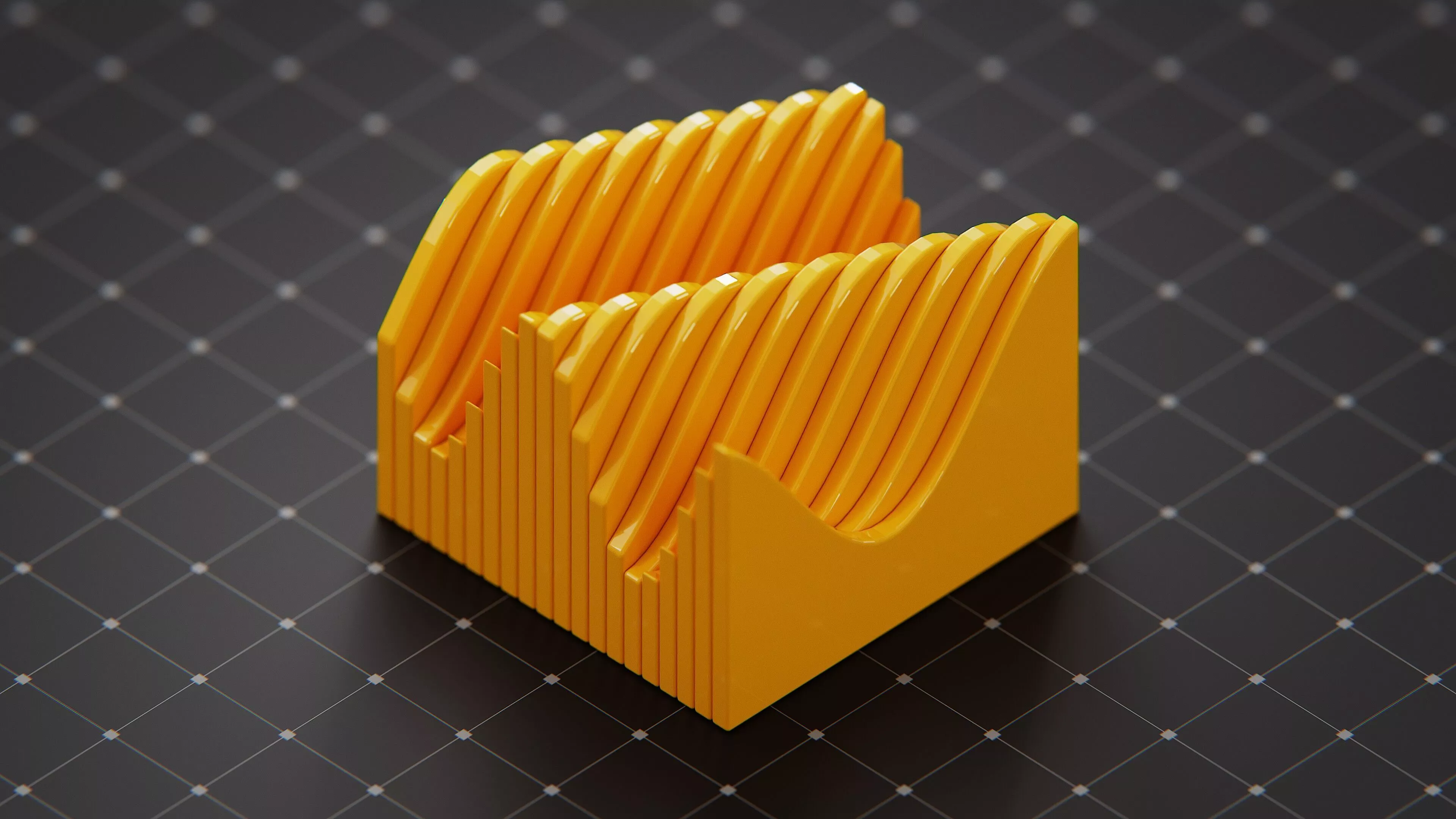 Satisfying Sine Wave Animation - Blender Geometry Nodes Free 3D model