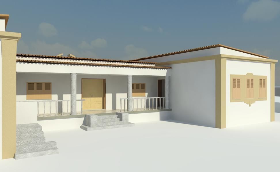 SF-03 house with arches and balconies 3D model_3