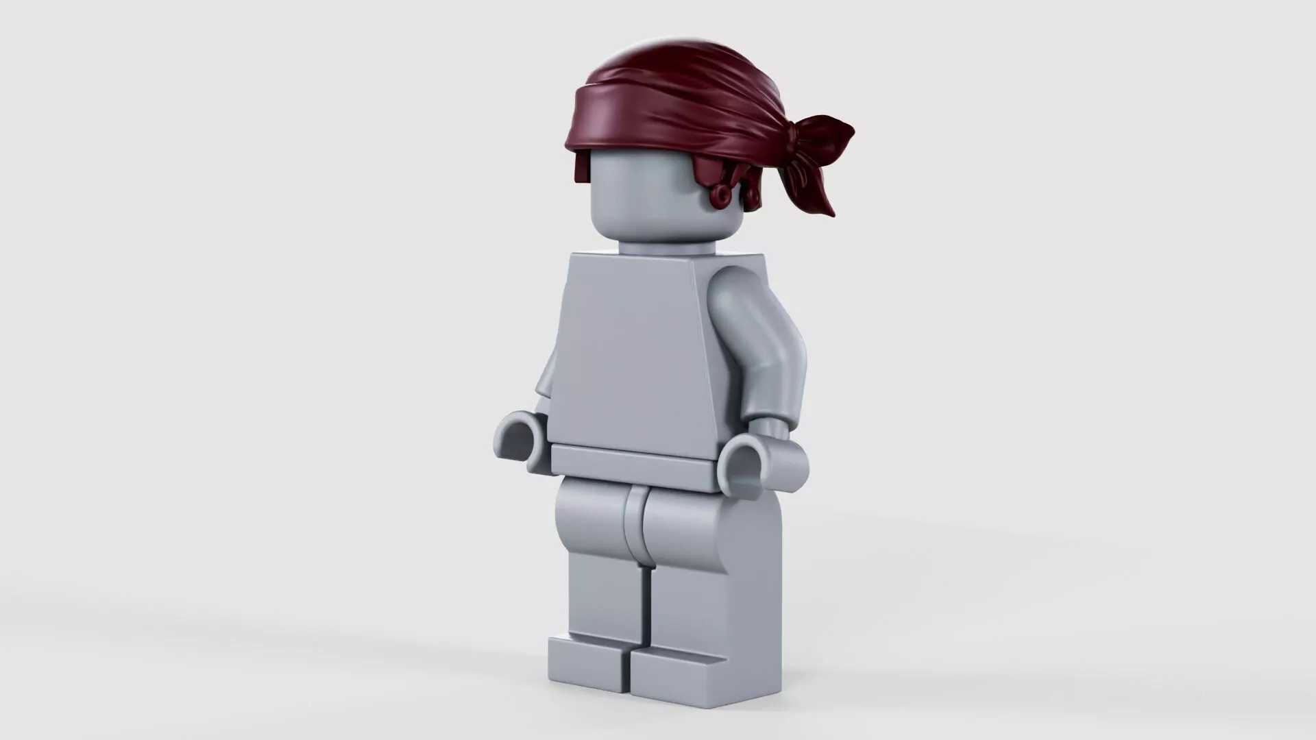 Detailed Lego Minifigure Zoro Bandana Hair 3D model