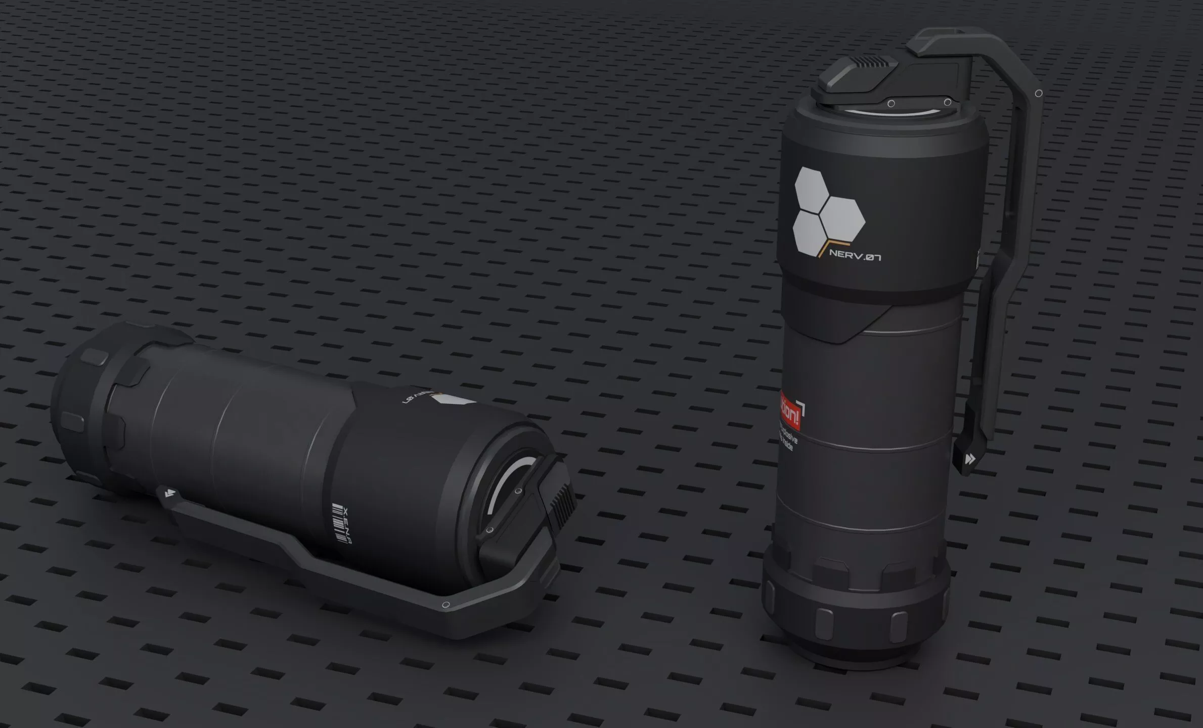 Flashbang Grenade Game Ready Low-poly 3D model