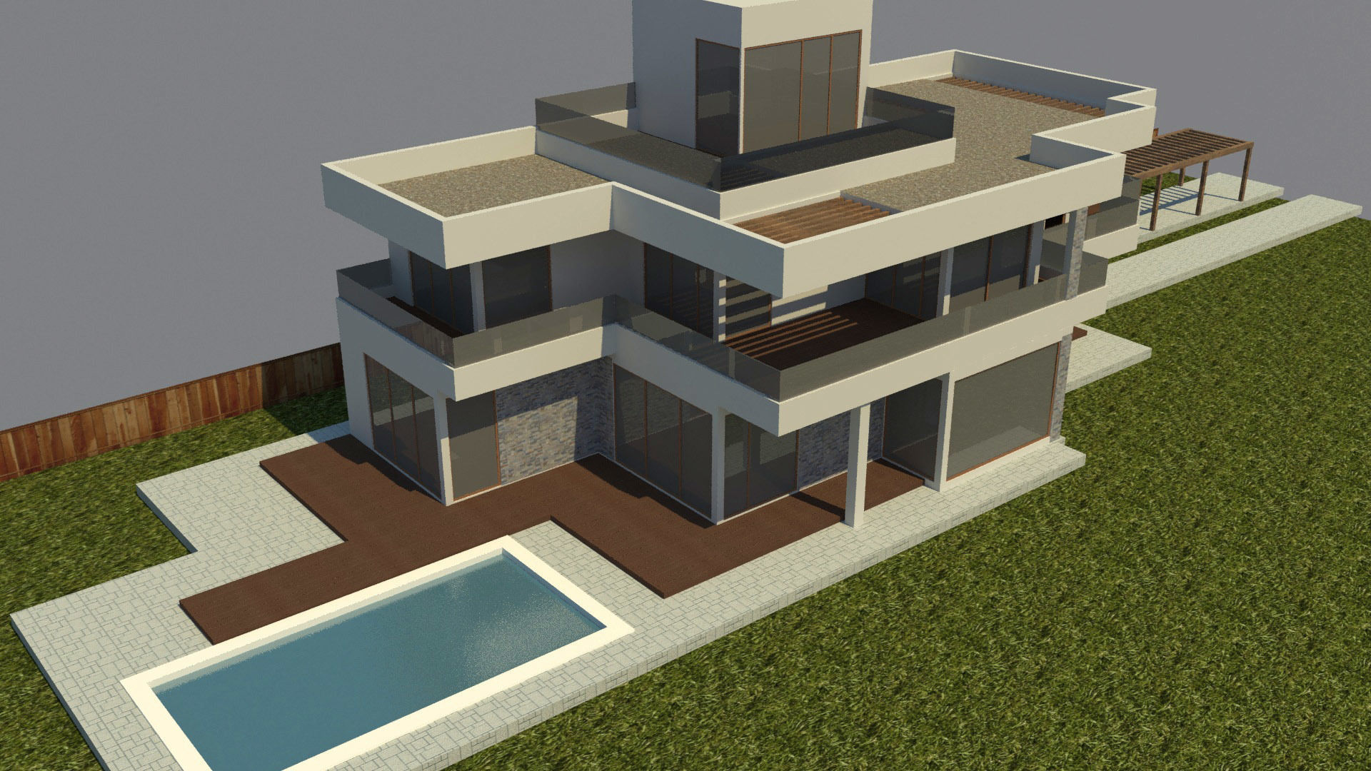 modern house 3D model_4