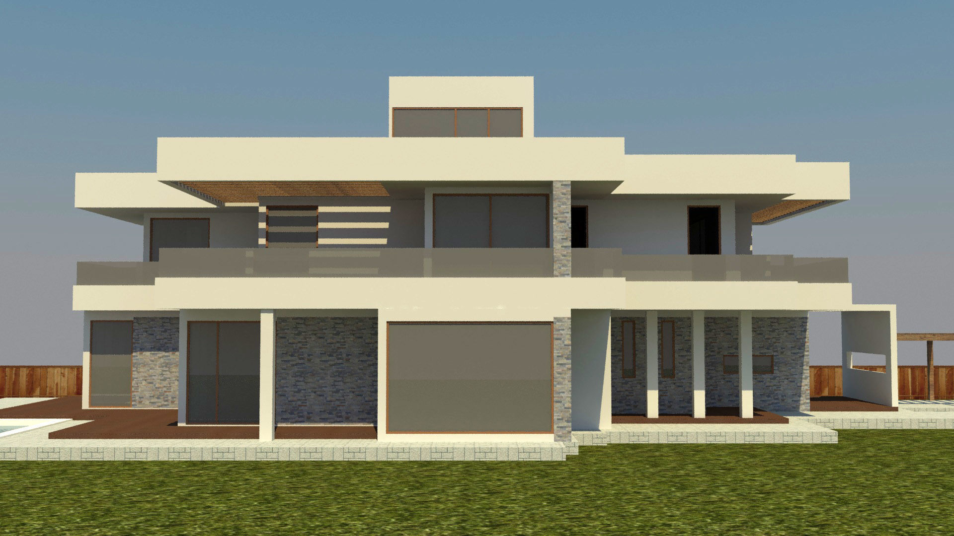 modern house 3D model_1