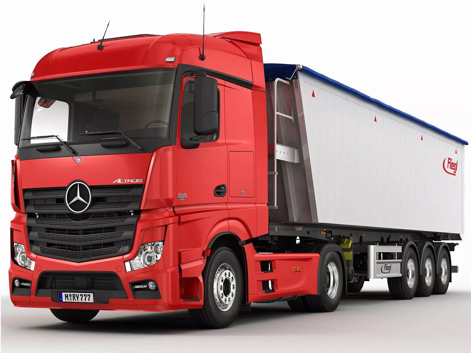 Mercedes Actros 2012 grain 3D model