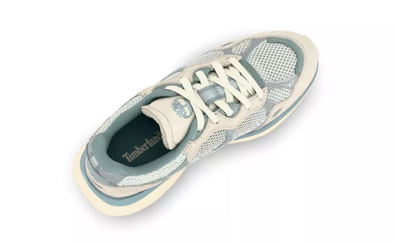 Hazel Lane Trainer for Women in Beige Light Blue Low-poly 3D model