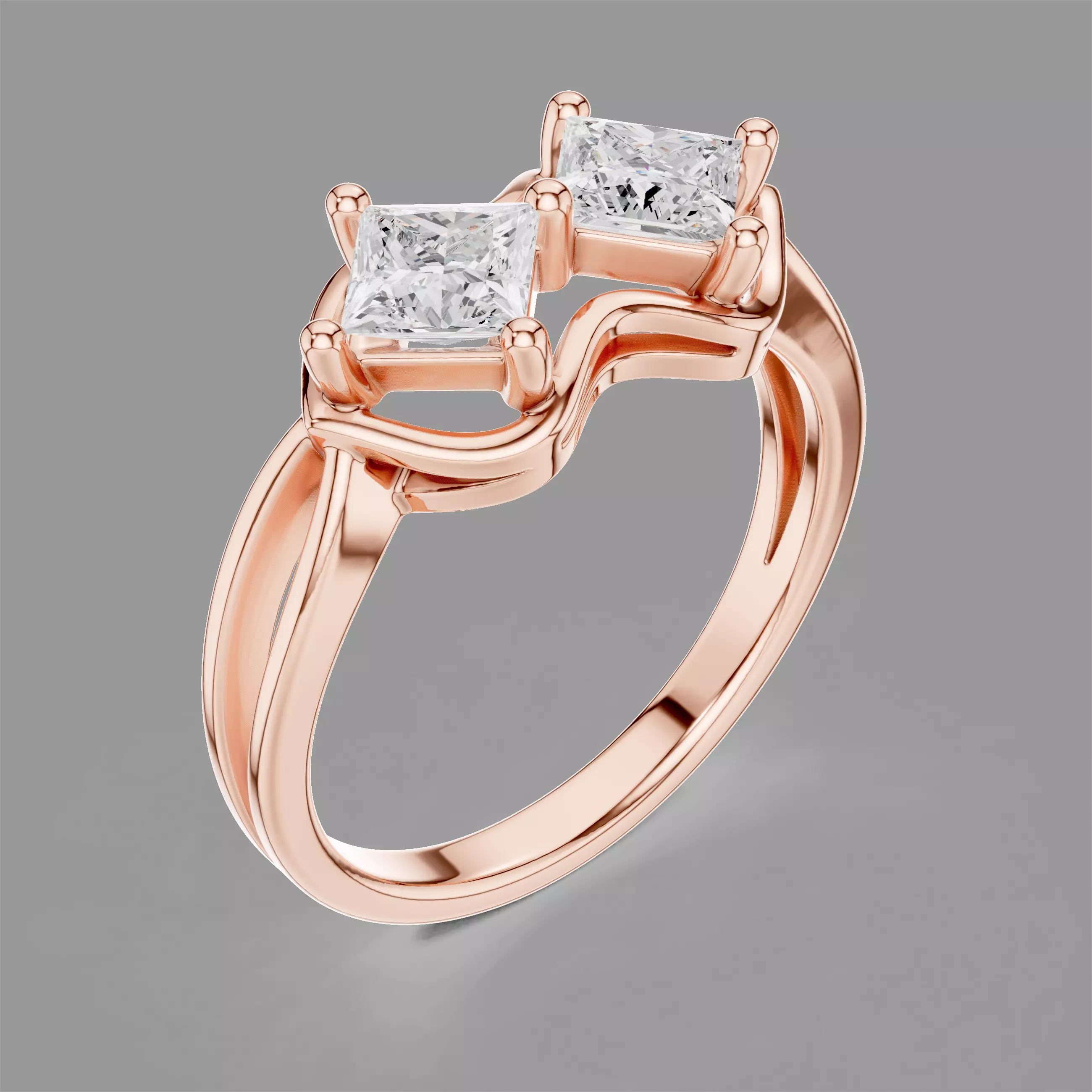 Solitaire Ring 3D print model